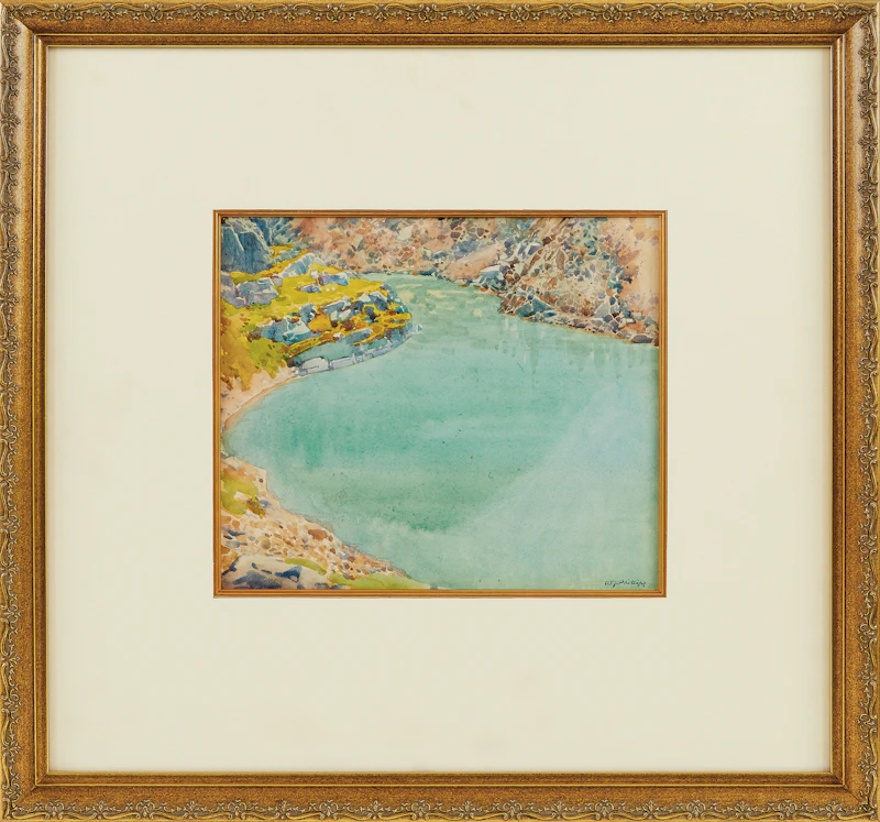 Walter Joseph Phillips, Johnson Creek, watercolour - view 2