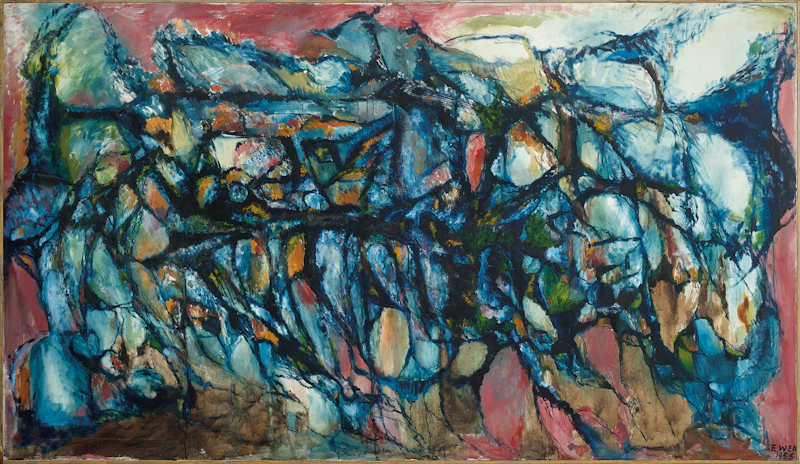 William Paterson Ewen, Untitled (1955), oil on canvas, 1955 - view 2