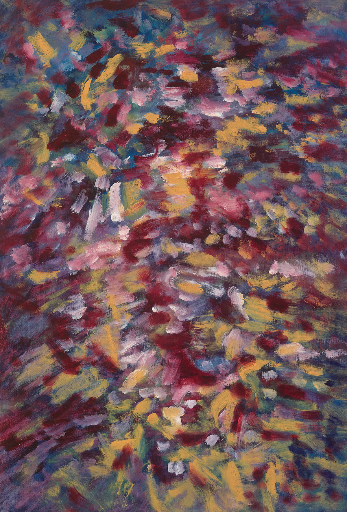Lise Gervais, Les délices, oil on board, 1957