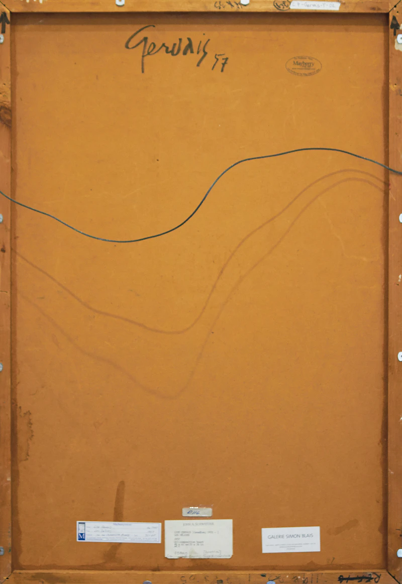 Lise Gervais, Les délices, oil on board, 1957 - view 2