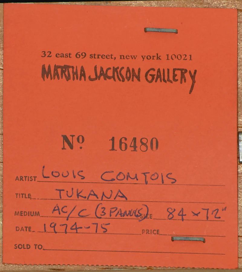 Louis Comtois, Tukana, acrylic on canvas, 1975 - view 5