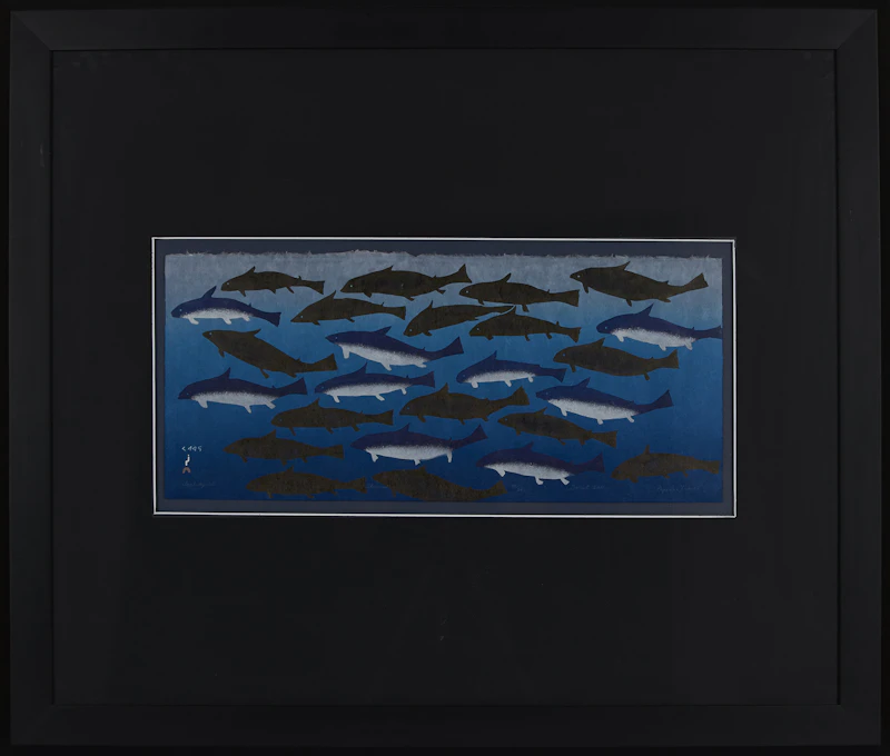 Papiara Tukiki, Blue Sharks, stonecut, 2011 - view 2