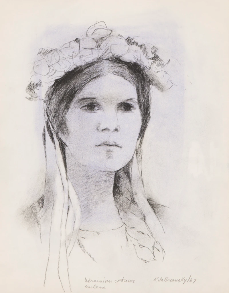 Rita Briansky, Ukrainian Costume; Nude Study; Kin, assorted media on paper (3) - view 3