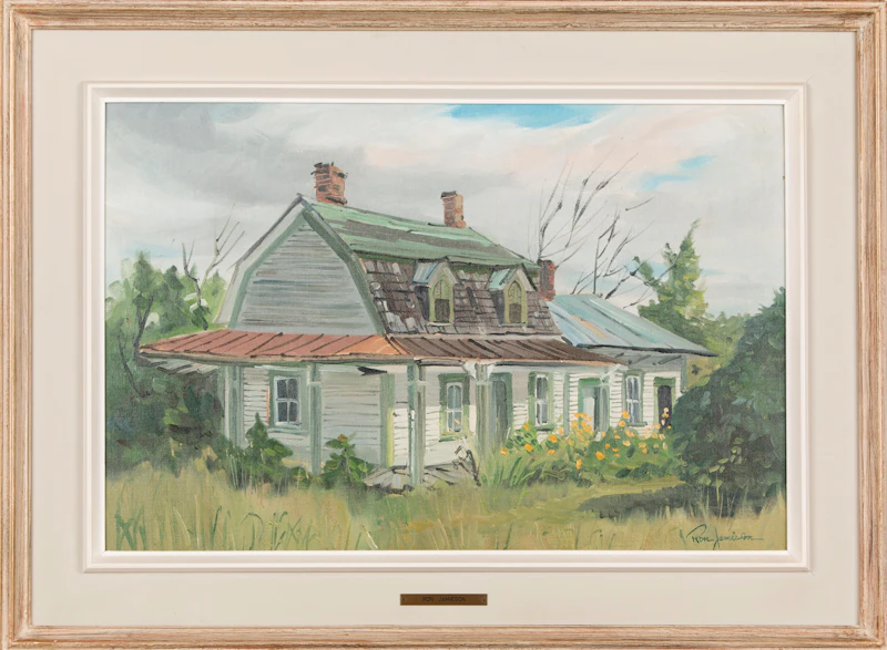 Ron Jamieson, Old House, Riverfield, Quebec, oil on canvas board - view 2