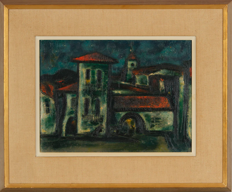 William Arthur Winter, Spanish Night, oil on canvas board, 1965 - view 2