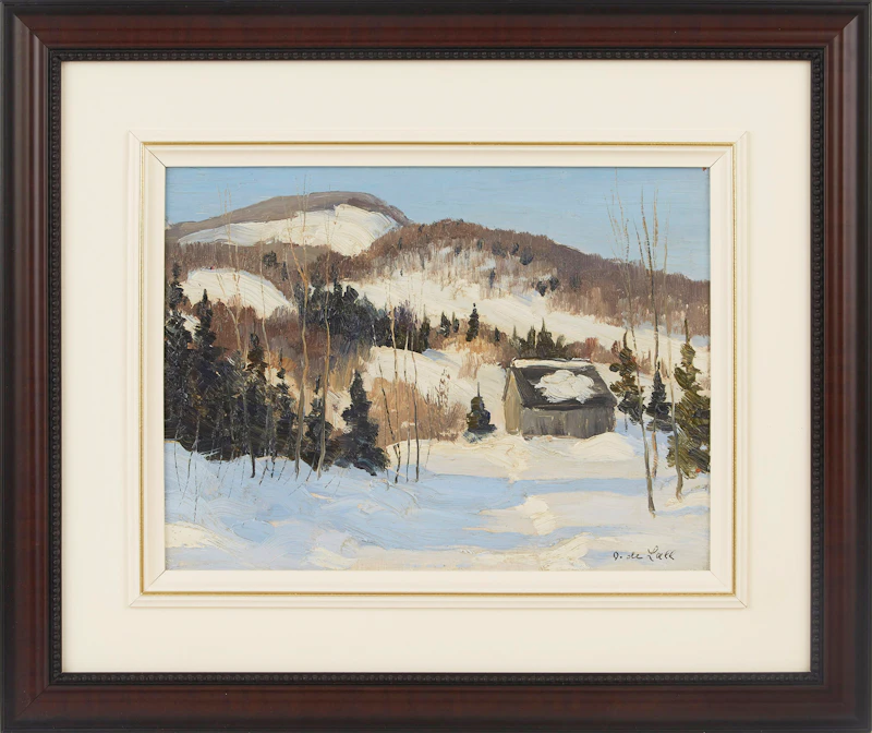 Oscar  de Lall, Near Chantecler St. Adele, oil on board - view 2
