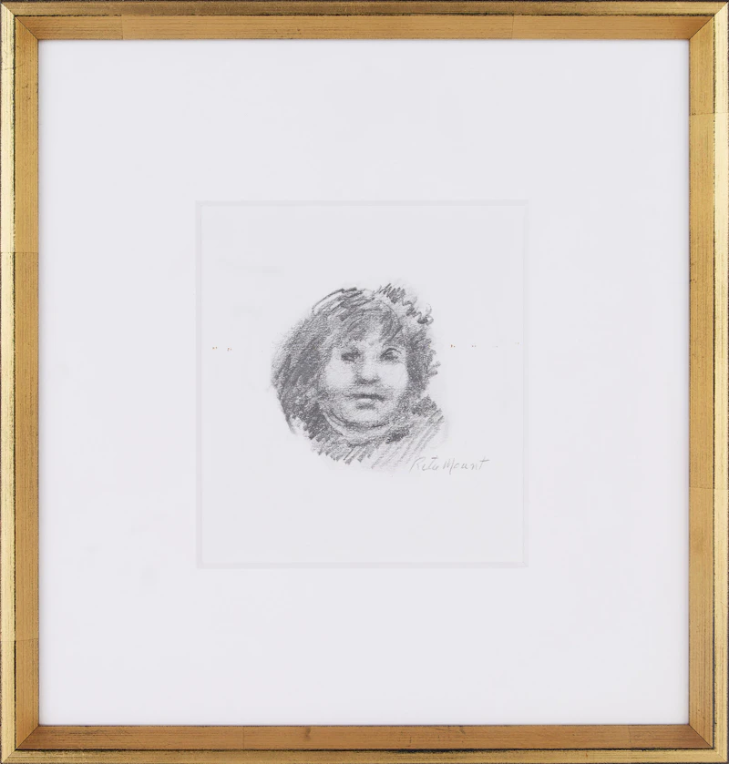 Rita Mount, Portrait Study, graphite on paper - view 2
