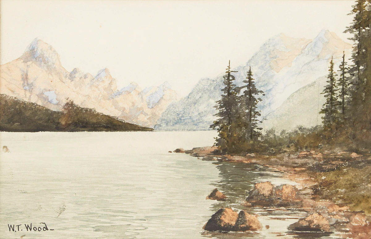 W.T. Wood, Mountain Landscape, watercolour