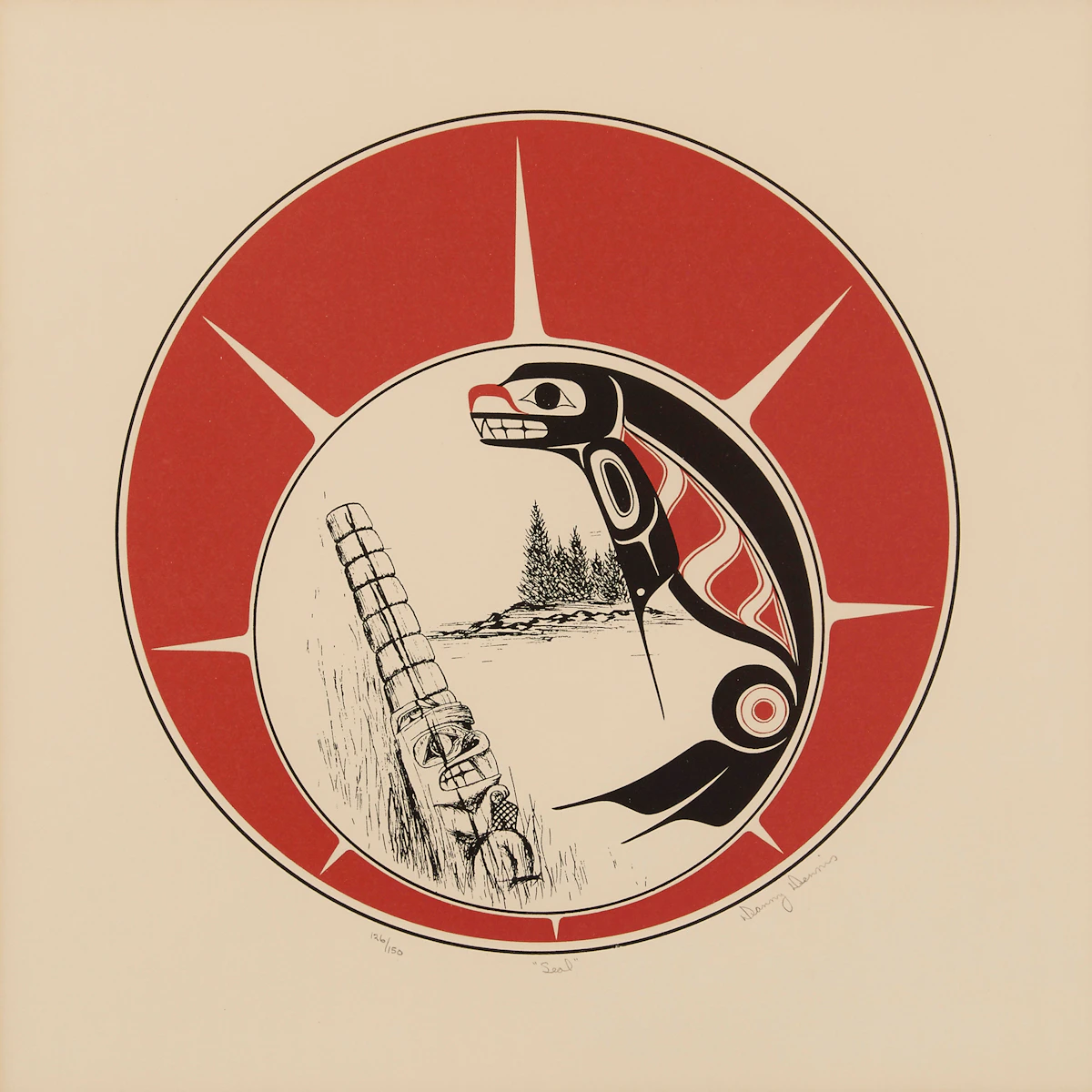 Danny Dennis, Seal; Salmon, colour serigraphs