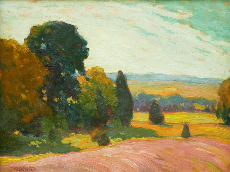 John William Beatty, Summer Landscape, oil on board - view 2