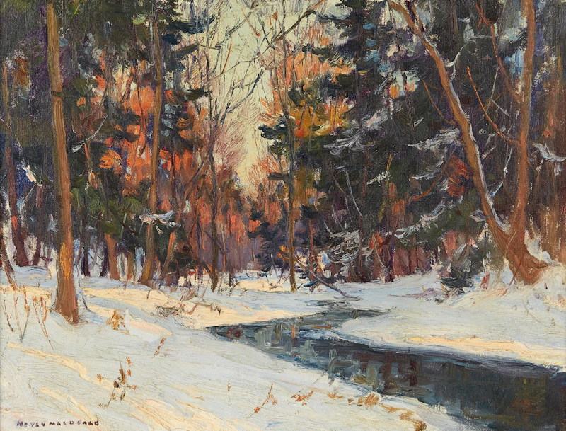 Wood Interior - Humber Bay by Manly Edward MacDonald