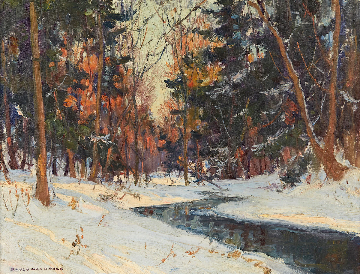 Manly Edward MacDonald, Wood Interior - Humber Bay, oil on canvas