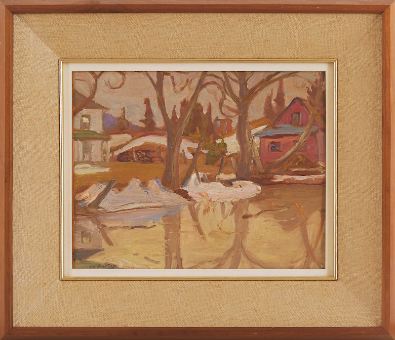 Ralph Wallace Burton, Spring Pond, Poltimore, Que., oil on board, 1963 - view 2
