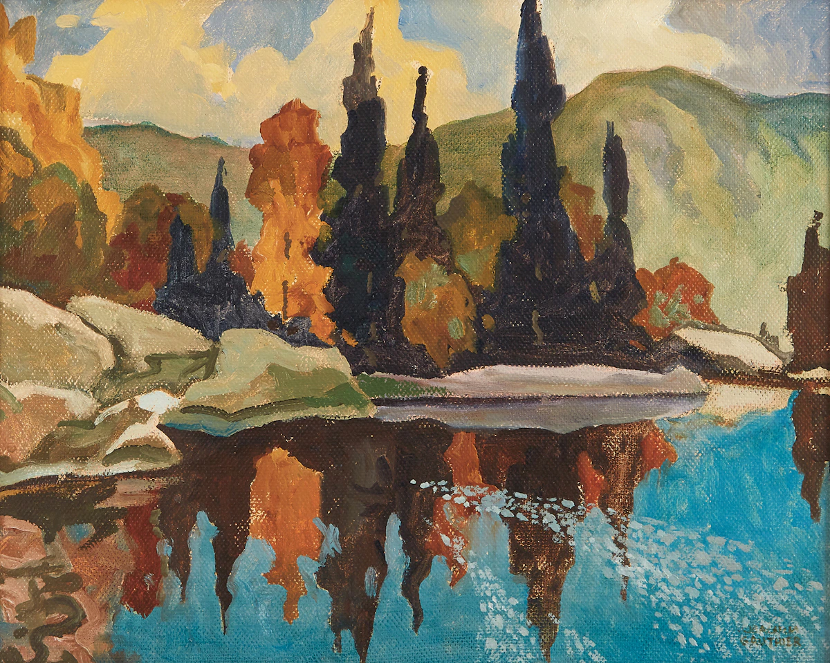 Joachim George Gauthier, Spruce Point, Haliburton, oil on board