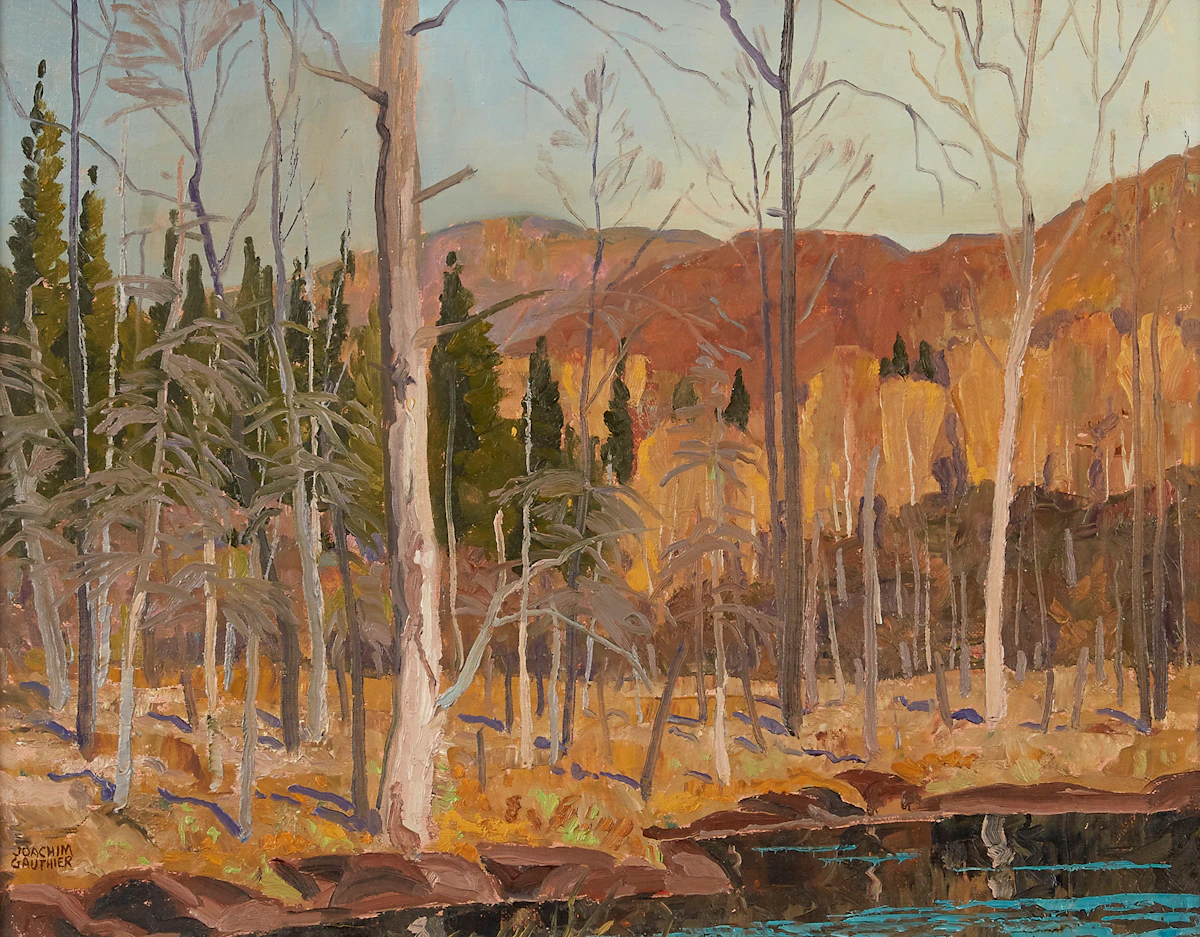 Joachim George Gauthier, Swamp in Haliburton, oil on panel