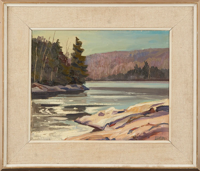 Joachim George Gauthier, November Freeze-up, Lake Kushog, oil on panel, 1962 - view 2