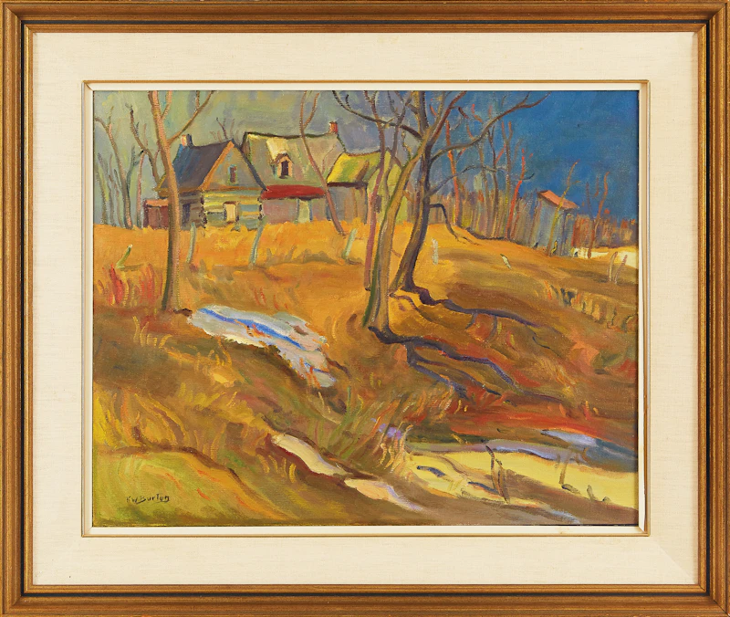 Ralph Wallace Burton, Old Farm, oil on canvas - view 2