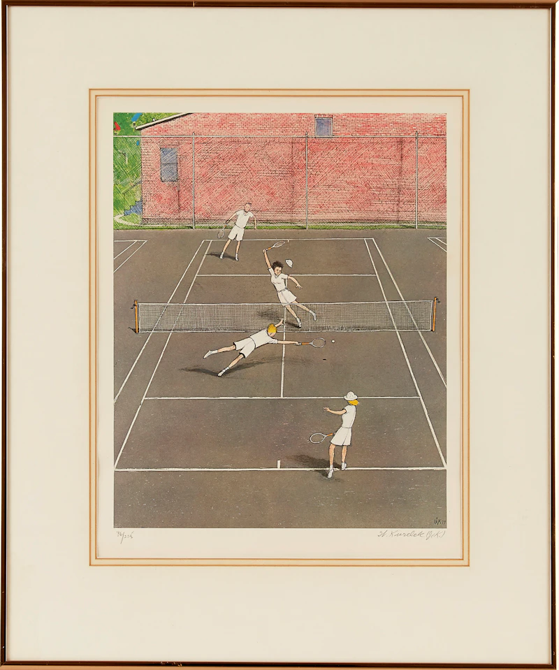 William Kurelek, The Slam, colour lithograph - view 2
