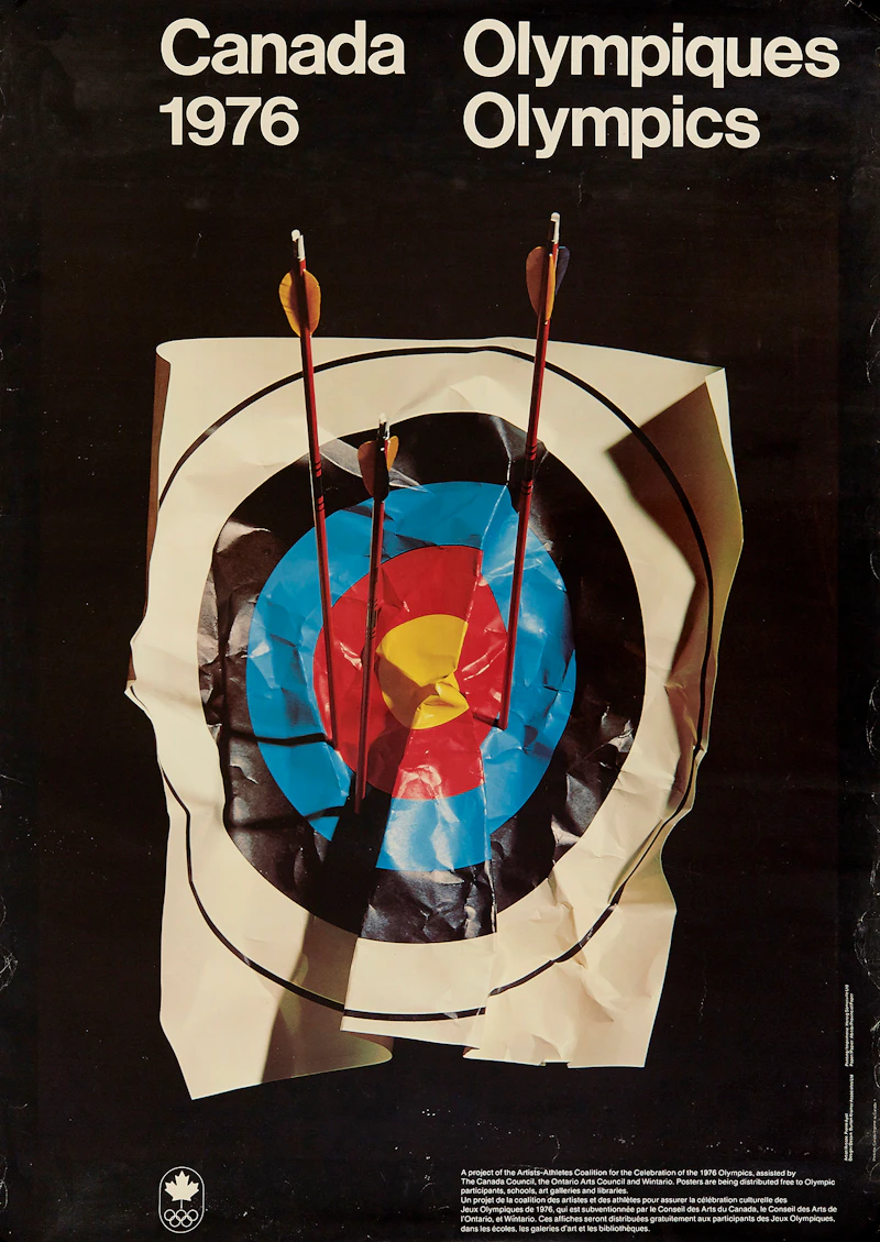 Pierre Ayot; Lucy; Michael Snow; Ken Lochhead; Jacques Hurtubise; Jean McEwen; Claude Tousignant, 1976 Canadian Olympic Posters, eight posters, 1976 - view 4