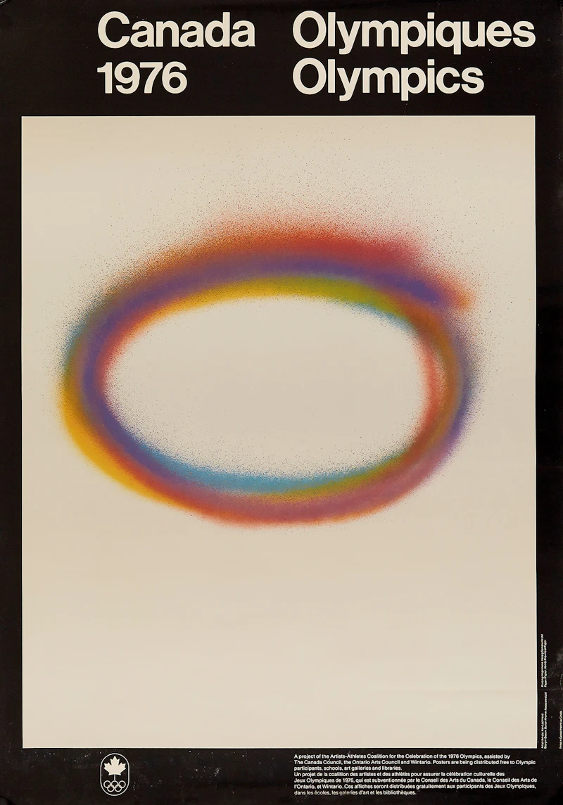 Pierre Ayot; Lucy; Michael Snow; Ken Lochhead; Jacques Hurtubise; Jean McEwen; Claude Tousignant, 1976 Canadian Olympic Posters, eight posters, 1976 - view 5
