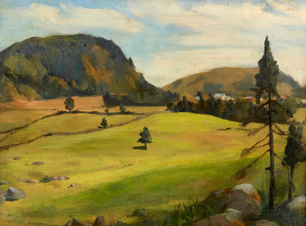 Canadian School, St. Sauveur, oil on canvas