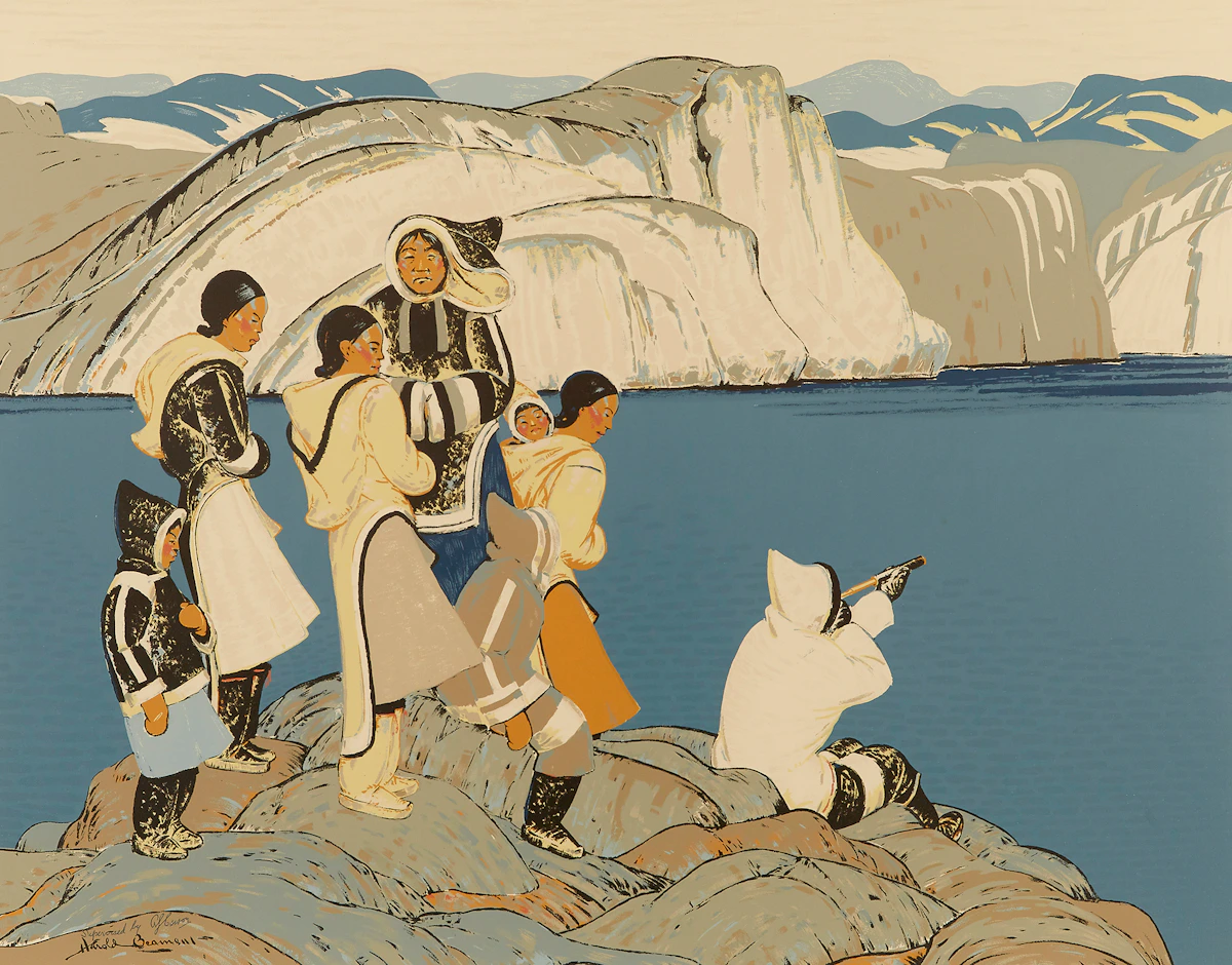 Thomas Harold Beament, The Waiting Ones, Sampson Matthews silkscreen
