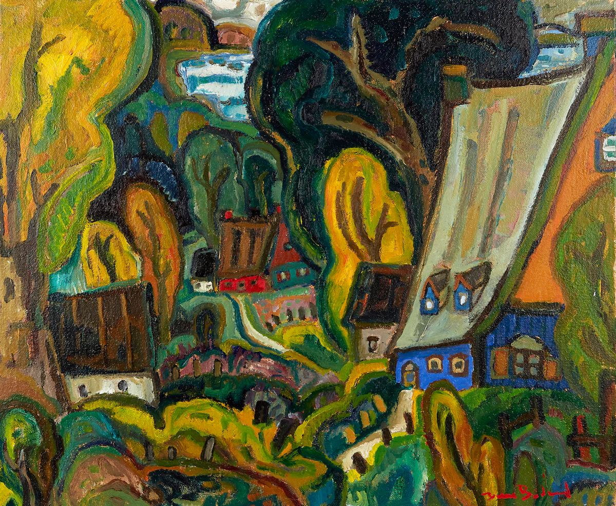Pierre Bédard, Les herbes fines, oil on canvas