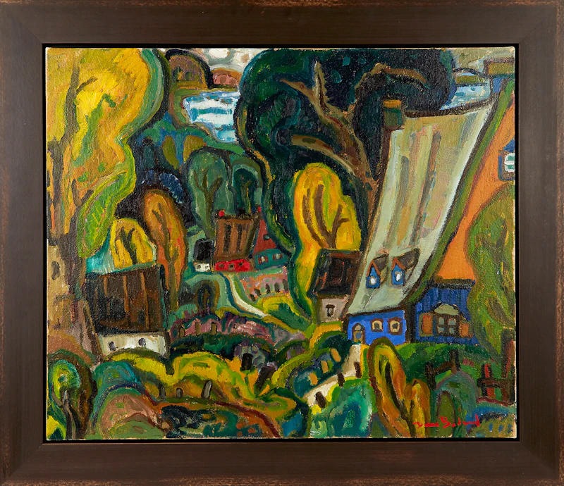 Pierre Bédard, Les herbes fines, oil on canvas - view 2
