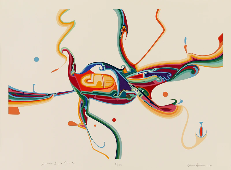 Walter Bachinski, Ken Danby, John Esler, Alex Janvier, Rita Letendre, Bernard Mulaire, Pitseolak, Don Phillips, Ed Porter and Noboru Sawai, Twentieth Anniversary - 1959/1979 Gallery Moos Limited, collection of ten prints, 1979 - view 4
