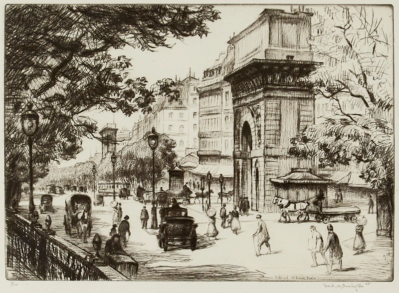 Boulevard St. Denis, Paris by Frank Milton Armington