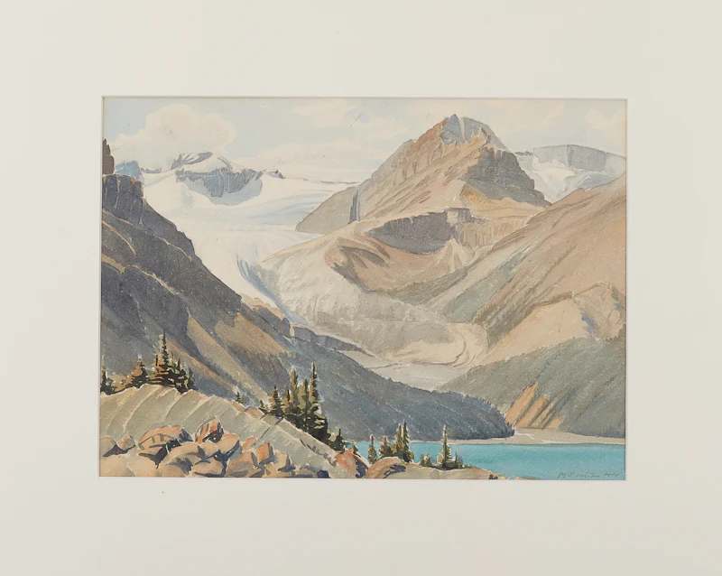 Peyto Lake and Glacier by Margaret Shelton