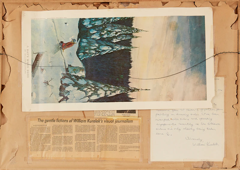William Kurelek, Abandoned Pioneer Chicken Coop, ink drawing, 1972 - view 3