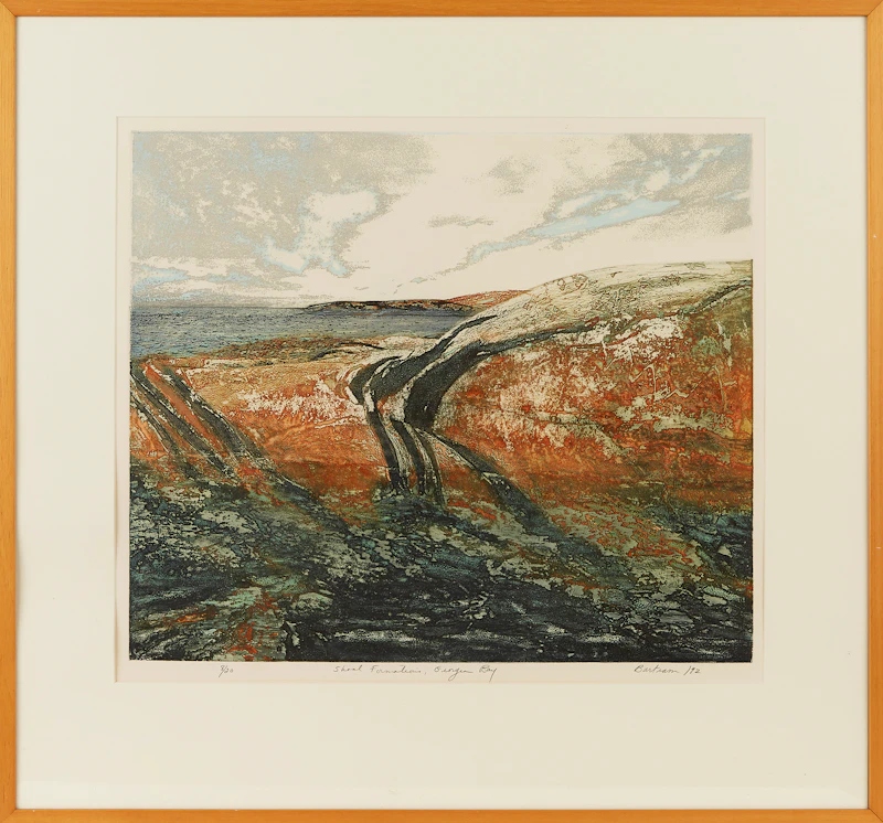 Edward John Bartram, Shoal Formations, Georgian Bay, colour etching, 1992 - view 2