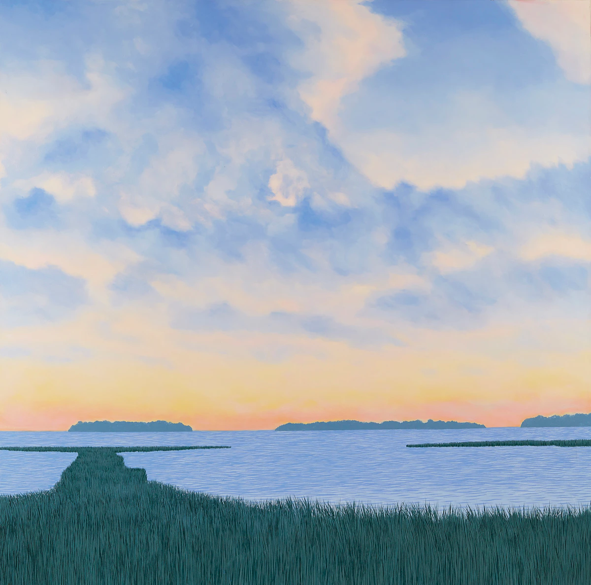 Philip Sybal, Lake Huron Marsh, oil on canvas, 2007