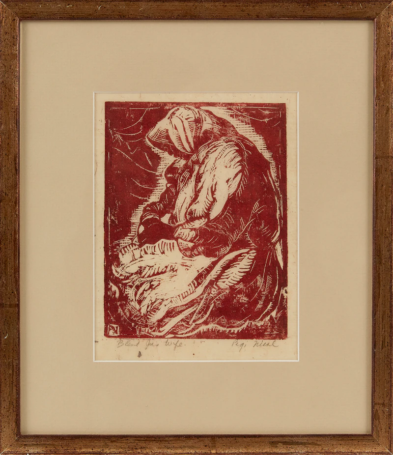 Pegi Nicol MacLeod, Blind Joe’s Wife, colour woodcut - view 2