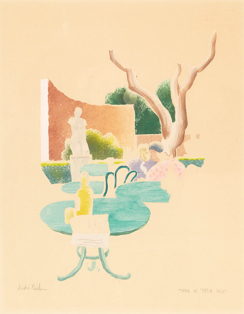 Tête a Tête, N.Y. by André Charles Biéler