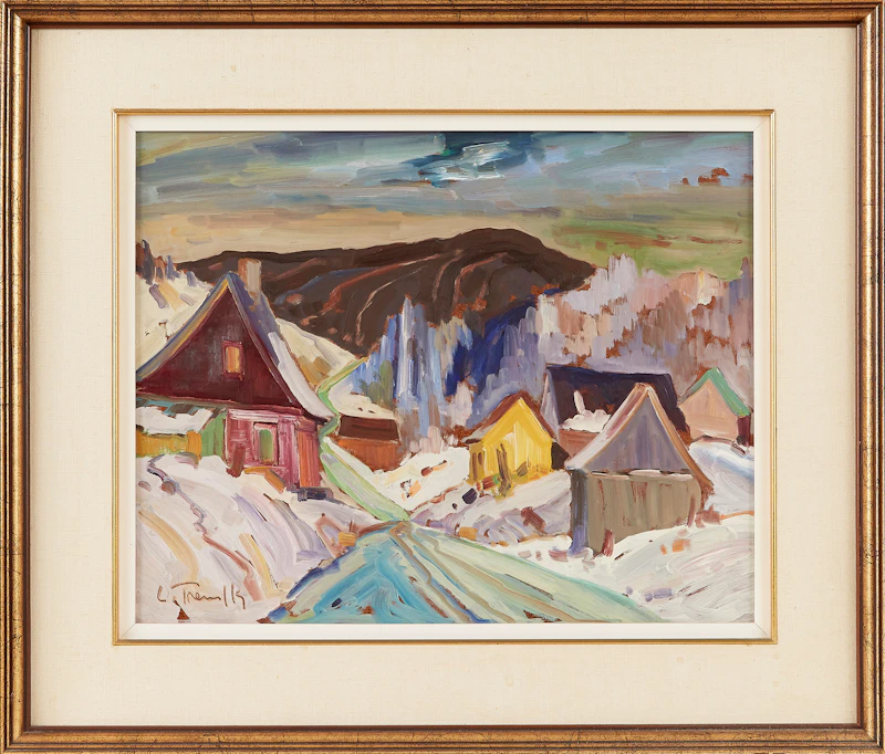 Louis Tremblay, Mont Grand Fond, oil on panel - view 2