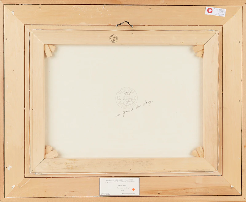 Gaston Rebry, Au Grand Lac Long, oil on canvas, 1985 - view 3