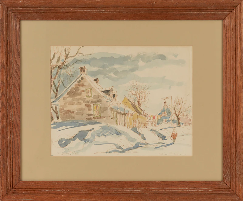 Bobby Atkinson, St. Jerome, PQ, watercolour, 1971 - view 2