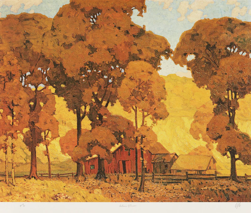 Alfred Joseph Casson, Old House on Bayview; Autumn Afternoon; Village House, three colour serigraphs - view 3