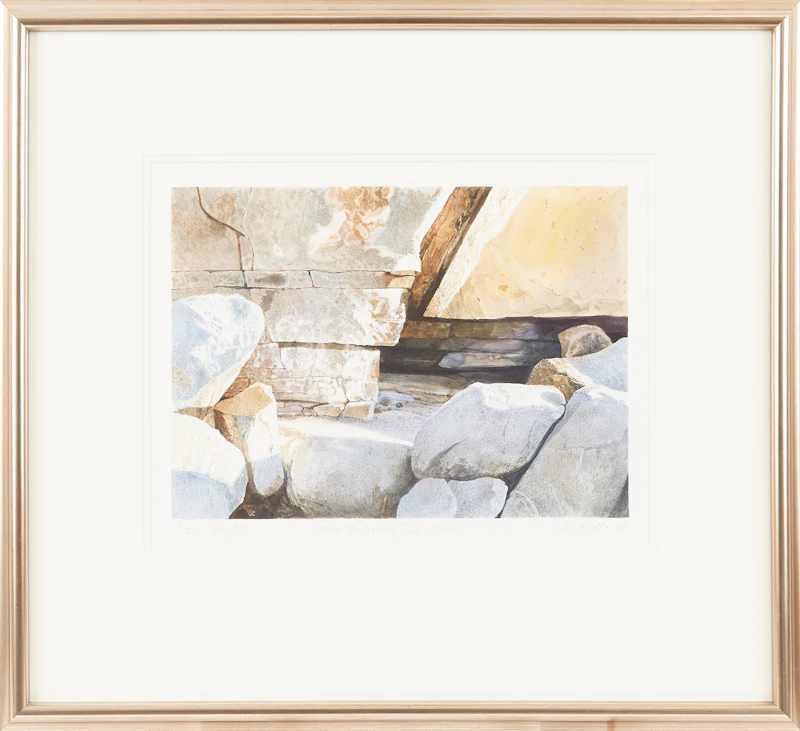 Ronald William Bolt, Rock Study #3 (Joshua Tree National Park - Mohave), watercolour, 2002 - view 2