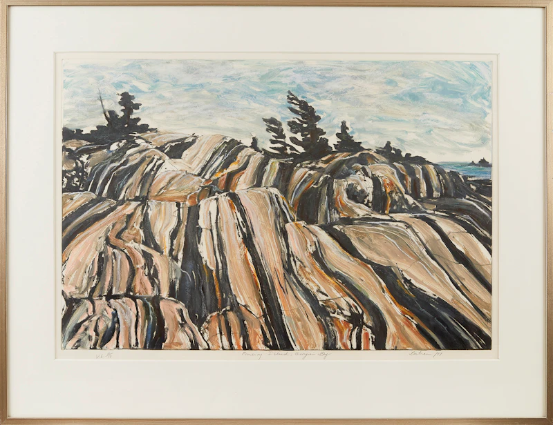 Edward John Bartram, Pomeray Island, Georgian Bay, etching and mixed media, 1997 - view 2