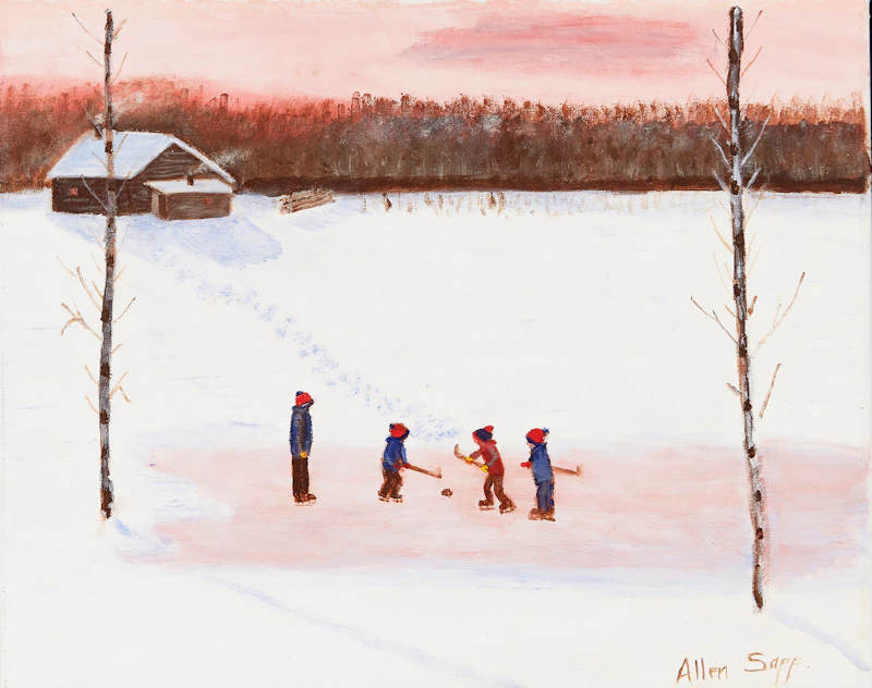 Allen Sapp, Playing Hockey