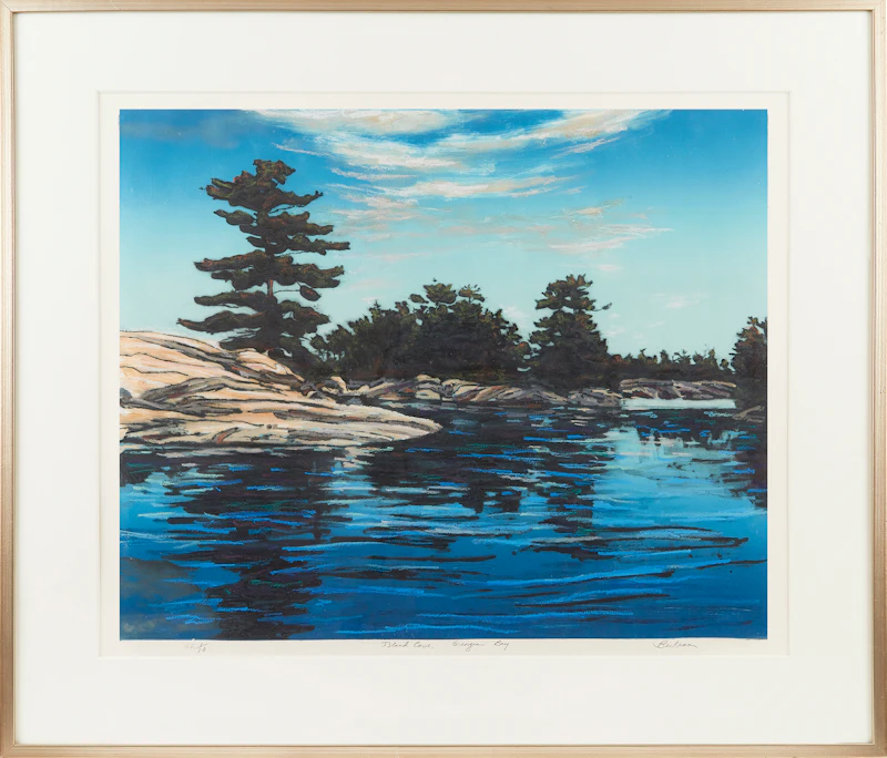 Edward John Bartram, Island Cove, Georgian Bay, etching with hand colouring, 1998 - view 2