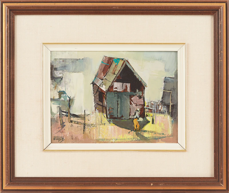 John Adrian Darley Dingle, Noon Mist, Pigeon Cove, oil on board - view 2