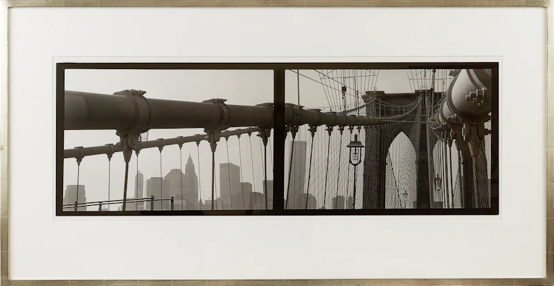 Jane Hinton, Brooklyn Bridge Double (1994-99), silver print, 1994-99 - view 2