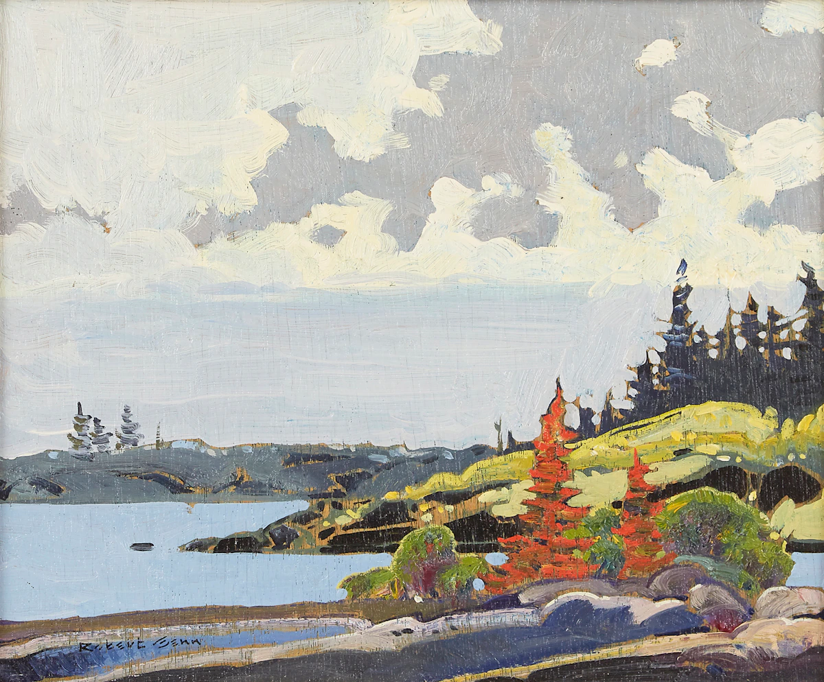 Robert Genn, False Bay Group, oil on board