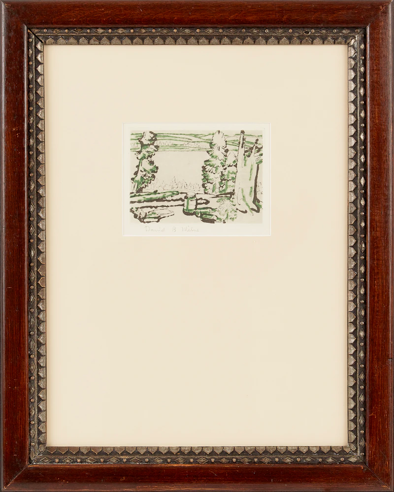 David Brown Milne, Painting Place, drypoint etching - view 2
