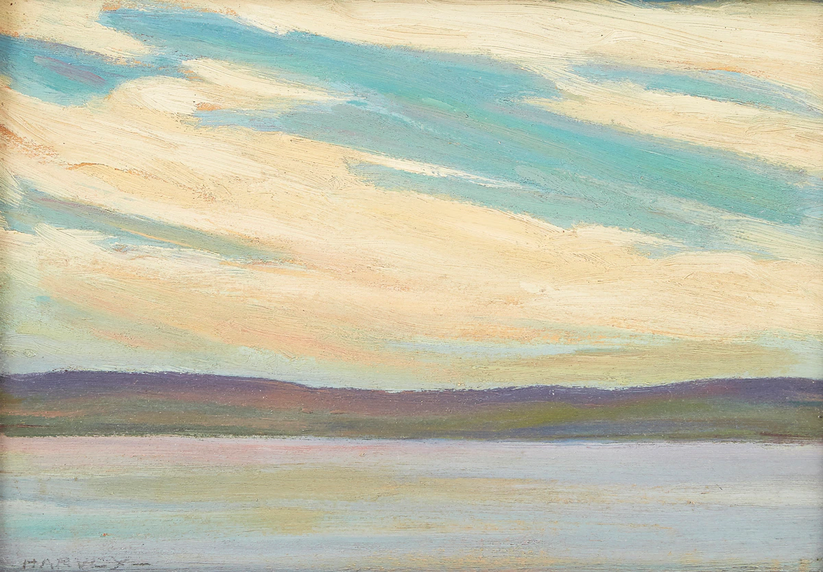 Phyllis Nelson Harvey, Rice Lake, Ontario, oil on panel