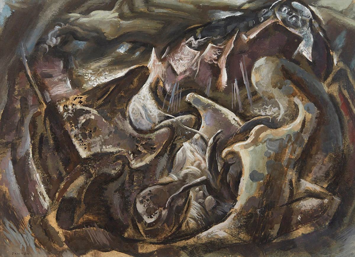 Lawrence Arthur Colley Panton, Untitled, mixed media on card